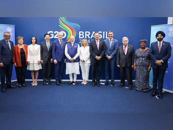 PM Narendra Modi with other world leaders at the G20 Summit in Rio de Janerio (Photo/@BJP4India)