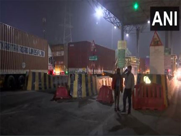 Visuals from Delhi-Haryana (Gurugram) border (Photo/ANI)