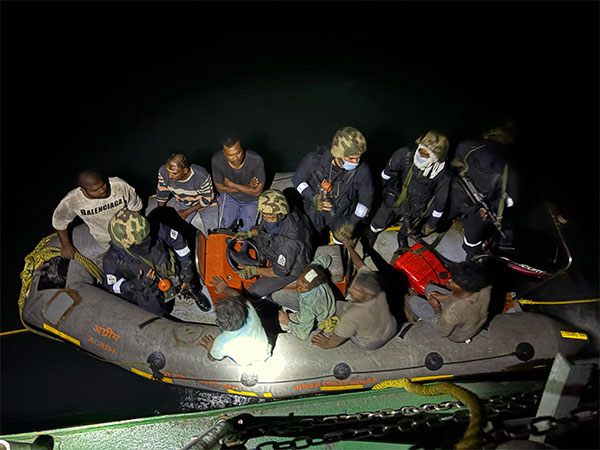 Indian Coast Guard rescues seven fishermen from Pakistan Maritime Security Agency  (Photo/ICG)