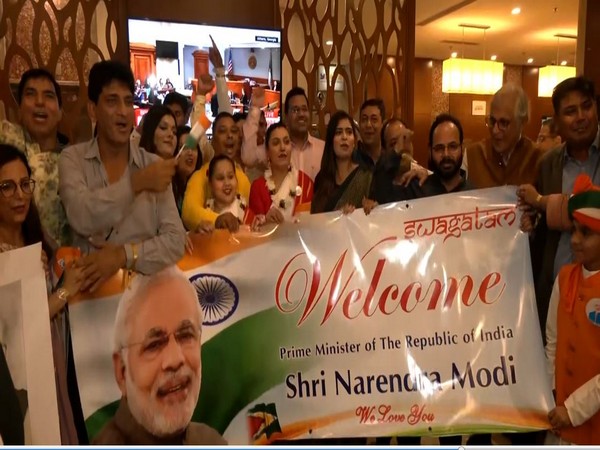 Indian community members celebrating ahead of PM’s visit (Photo/ANI)