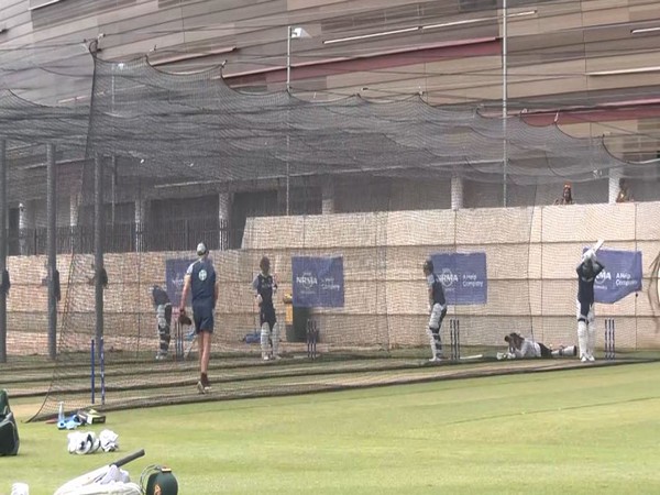 Australian batters sweating out in nets (Photo: ANI)