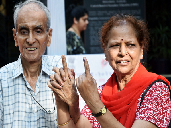 Voting for the Maharashtra Assembly elections is underway (Photo/ANI)