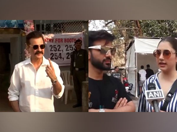 Sanjay Kapoor, Rahul Vaidya,  Disha Parmar (Image source/ANI)