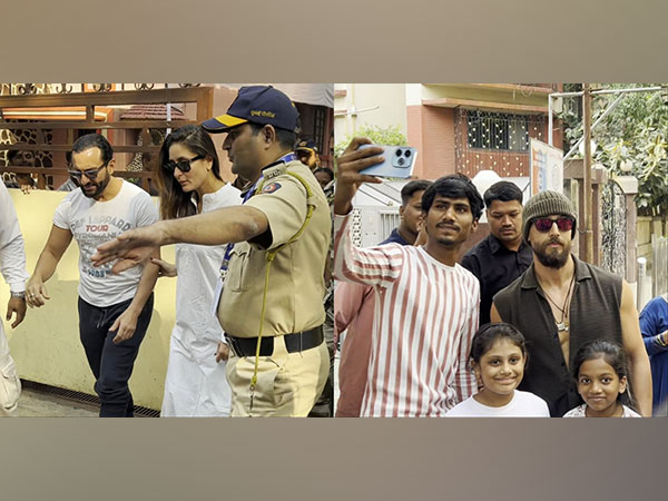 Kareena Kapoor, Saif Ali Khan, Tiger Shroff (Image source/ANI) 