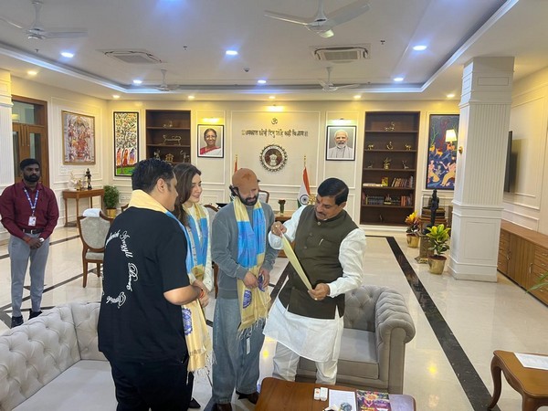 ‘The Sabarmati Report’ actors Vikrant Massey and Raashii Khanna meeting MP CM Mohan Yadav (Photo/ANI)