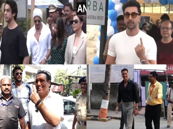 Celebrities cast their votes in Maharashtra elections (Photo/ANI)