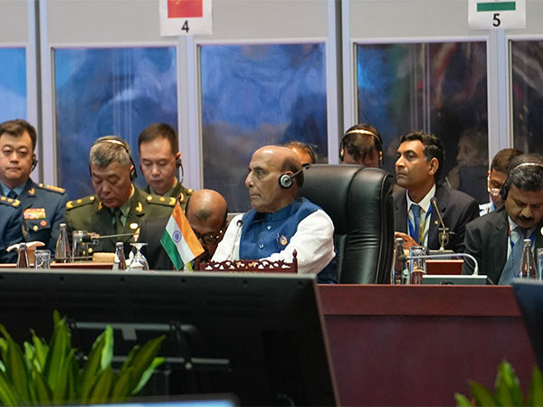 Defence Minister Rajnath Singh at ASEAN Defence Ministers' Meeting-Plus (ADMM) in Vientiane, Lao PDR (Photo/@DefenceMinIndia)