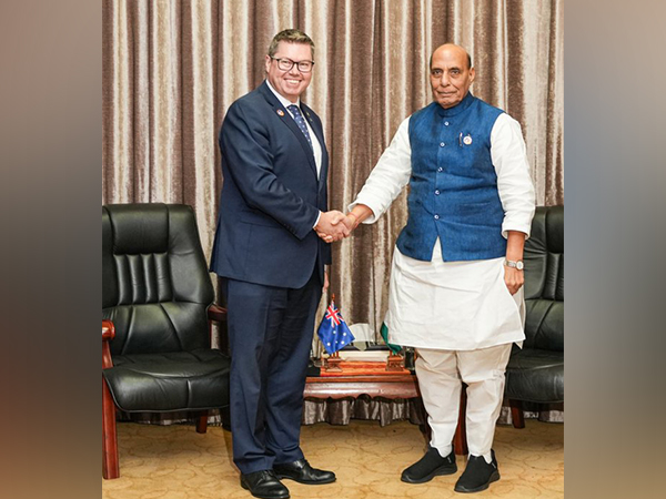 Australian Defence Minister Pat Conroy and Minister for Defence Rajnath Singh (Image: X@rajnathsingh)