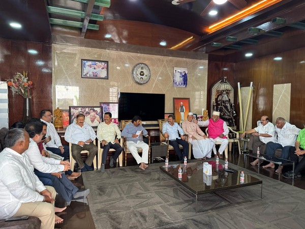 BJP leaders meeting held at the residence of  Katta Subramanya Naidu (Photo/ANI)