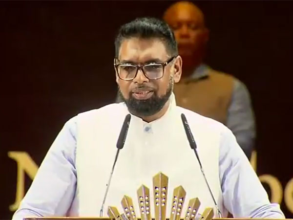 President Mohamed Irfaan Ali speaks at an Indian community event in Georgetown, Guyana. (Photo: ANI/DD News)
