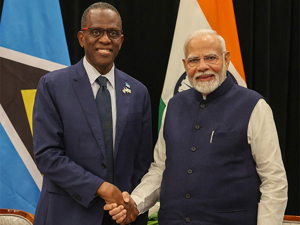 PM Modi meets PM of Saint Lucia, Philip J. Pierre (Photo/@NarendraModi)