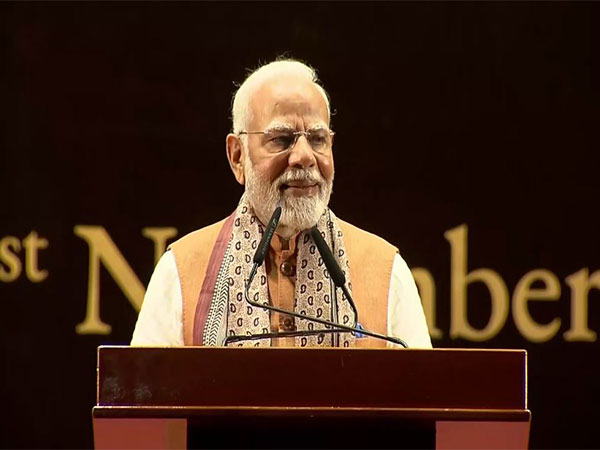 PM Modi speaking to the members of the Indo-Guyanese community (Photo/ANI)