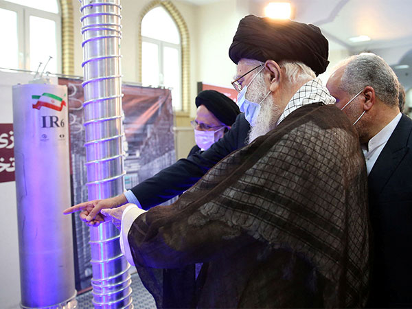 A file photo of Iran's Supreme Leader Ayatollah Ali Khamenei visiting Iranian centrifuges in Tehran (Photo/Reuters)