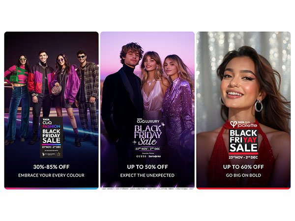 Black Friday sale on Tata CLiQ Fashion, Tata CLiQ Luxury, and Tata CLiQ Palette