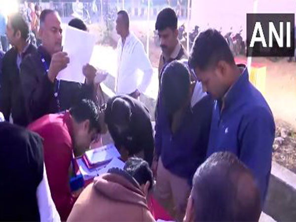Outside visuals from a voting counting centre in Baramati  (Photo/ANI)