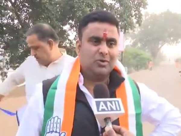 Congress candidate Akash Sharma. (Photo/ANI)