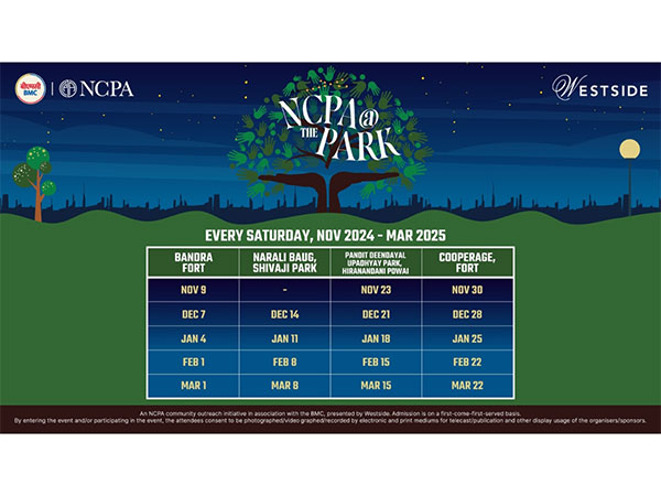 NCPA announces the Fourth Season of NCPA@thePark in Association with BMC and Presented by Westside