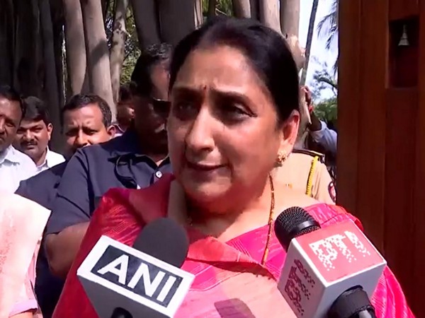 Maharashtra Deputy Chief Minister and NCP leader Ajit Pawar's wife, Sunetra Pawar. (Photo/ANI)