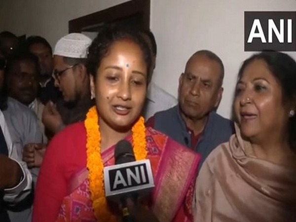 Kalpana Soren, Party candidate from Gandey and CM Hemant Soren's wife (Photo/ANI)