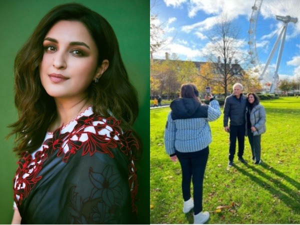 Parineeti Chopra and her parents Pawan Chopra and Reena Chopra (Image source: Instagram/@parineetichopra)