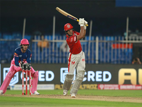 Mayank Agarawal in action. (Photo- ICC X)