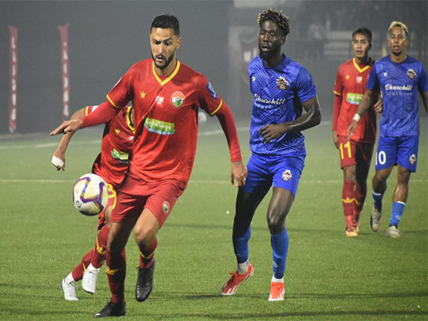  Shillong Lajong and Churchill Brothers in action during I-League (Image: I-League/ AIFF media) 