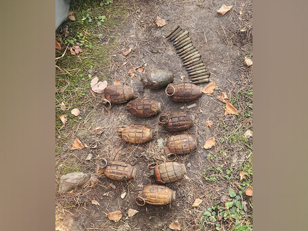 J-K: Police, security force bust terrorist hideout in Handwara (Photo/ANI)