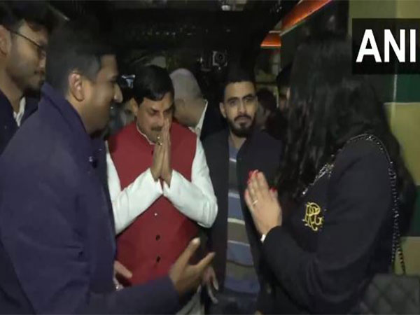 MP CM Mohan Yadav reaches London (Photo/ANI)