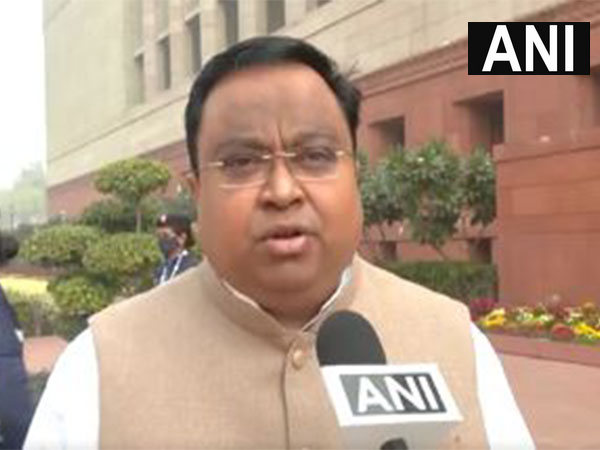 Biju Janata Dal (BJD) MP Sasmit Patra (Photo/ANI)