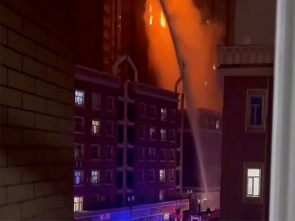 Visuals of the fire on the night of the incident. (Photo/X@ETExileGov)