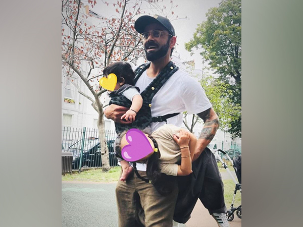 Virat Kohli with daughter Vamika, son Akaay (Photo/Instagram/@anushkasharma)