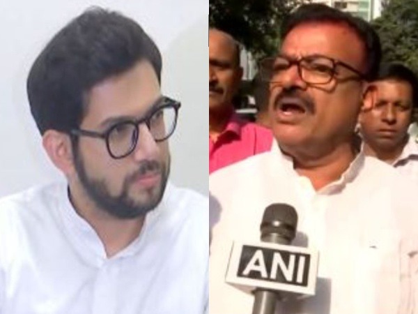 Shiv Sena (UBT) leaders Aaditya Thackeray and Bhaskar Jadhav (Photo/ANI)