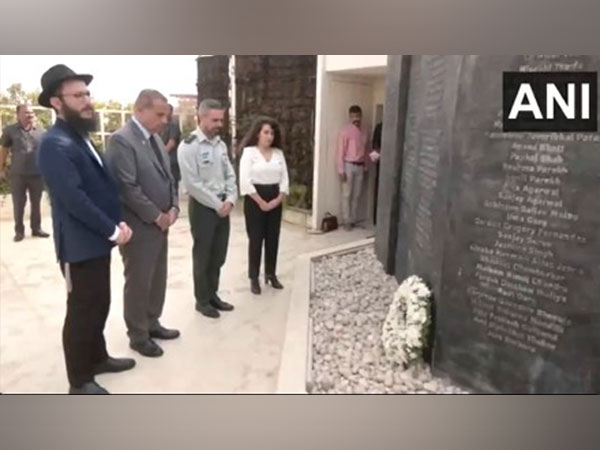 Consul General of Israel to Midwest India, Kobbi Shoshani paying tribute at Nariman House(Photo/ANI)