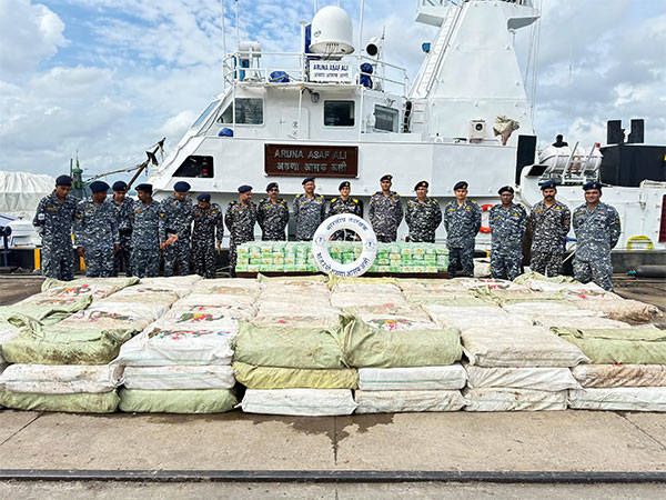 ICG seizes record 6,016 kg of methamphetamine in high-stakes Andaman Sea operation (Photo/ANI)