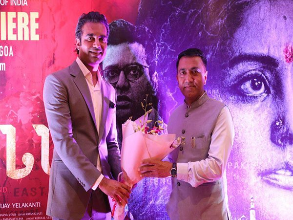 CM Pramod Sawant with actor Abhishek Singh (Photo/ANI)