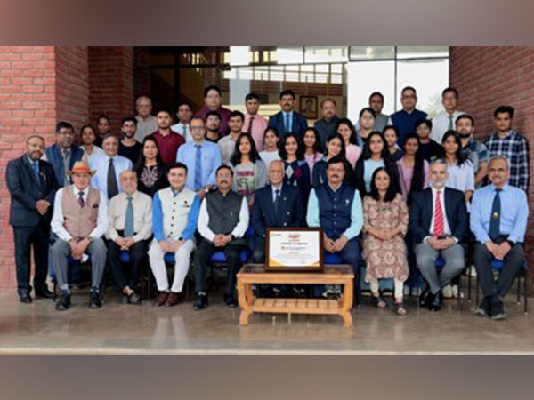 Dignitaries, Heads of Institutions, faculty, staff and students at Amity University Madhya Pradesh celebrate the prestigious 