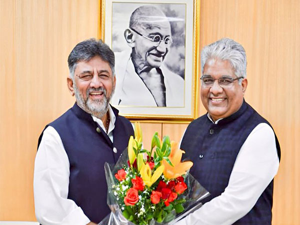 Karnataka Deputy CM Shivakumar meets Union Minister for Environment and Forest, Bhupender Yadav (Photo/@DKShivakumar)