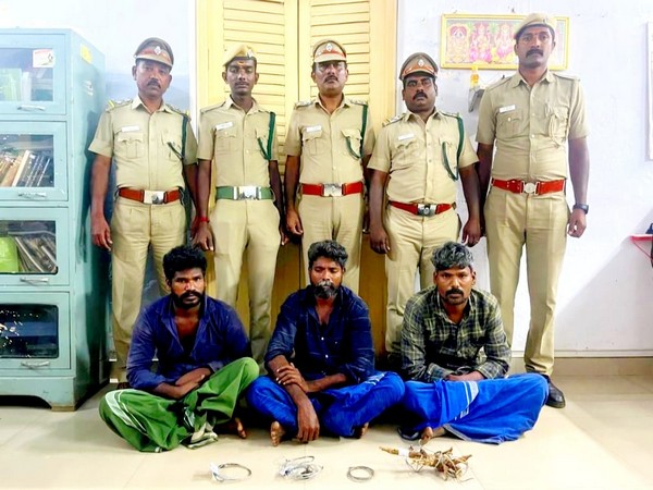 Three arrested accused in Tiger death case (Photo/ANI)