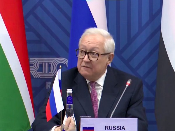 Sergey Ryabkov speaks at the final BRICS Sherpas meeting in Ekaterinburg (Photo: X/ @mfa_russia)
