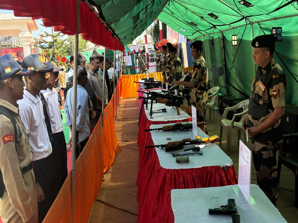 Weapons Display organised by BSF (Photo/ @BSF_Tripura)