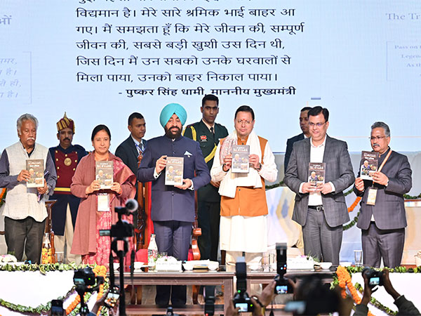 UK CM participates in ‘Silkyara Vijay Abhiyan’ in Dehradun (Photo/ ANI)