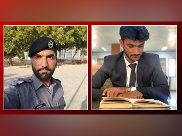 ASI Dilwash Baloch (Left), Law student Hatim Bizenjo (Right) (Photo/@BalochYakjehtiC)