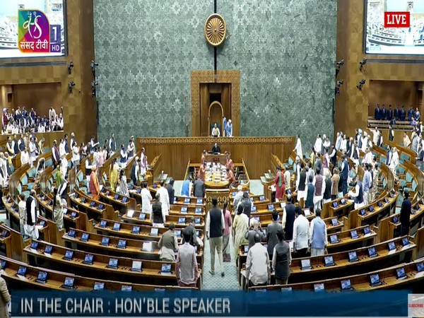 Visuals from Lok Sabha (Photo/Sansad TV)