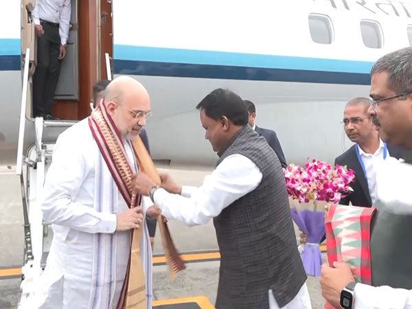 Home Minister Amit Shah arrives in Bhubaneswar (Photo/ANI)