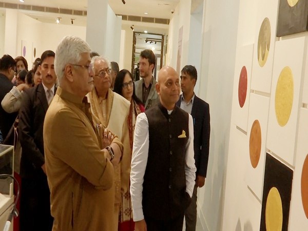Union Minister Gajendra Singh Shekhawat at the exhibition (Photo/ANI)