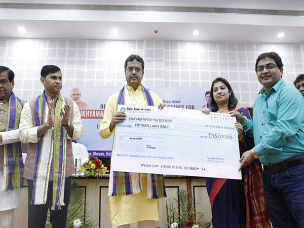 Tripura Chief Minister Dr Manik Saha at the event (Photo/ ANI)