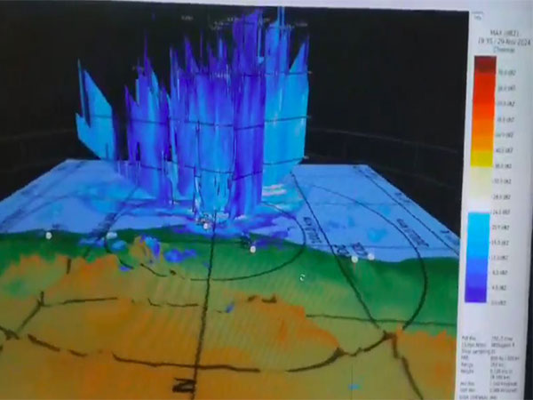 3-Dimensional video of cyclone Fengal clouds in Chennai Radar. (Meteorological Department)