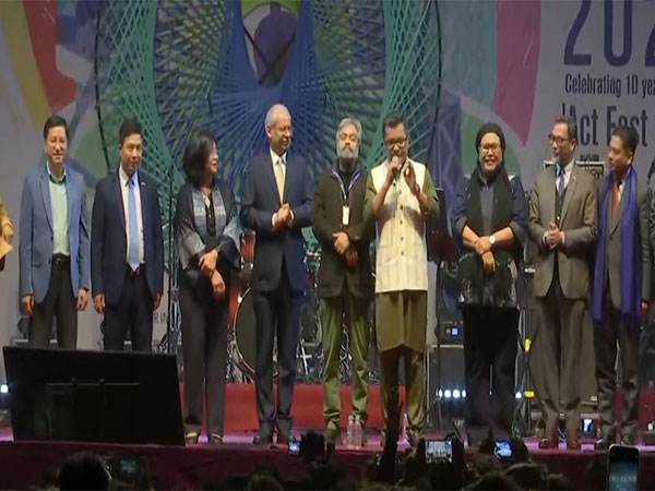 MoS Margherita with representatives of ASEAN member countries during the 3rd ASEAN-India Music Festival (Photo/ANI)