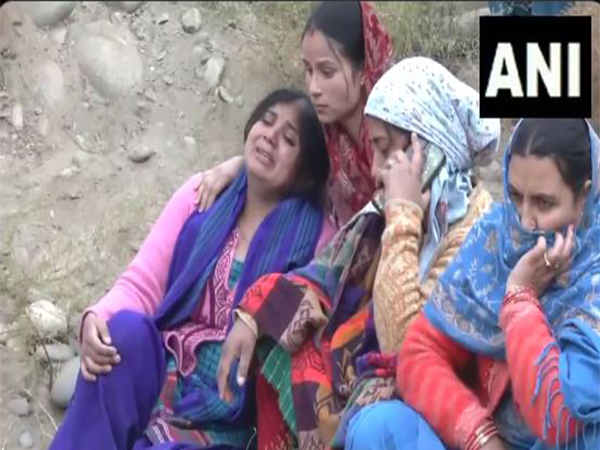 Relatives mourns victims of Doda road accident in Jammu and Kashmir (Photo/ANI)