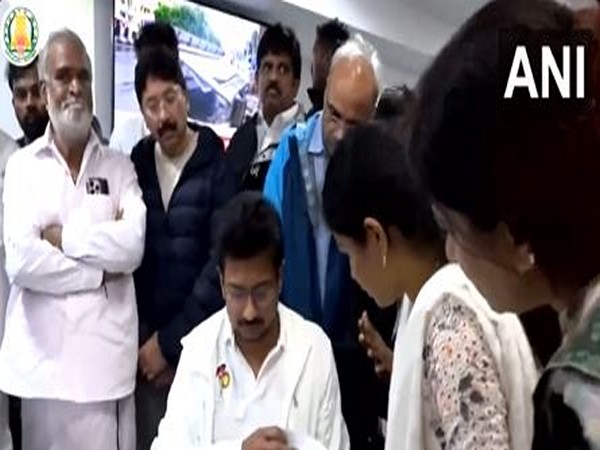 Tamil Nadu Deputy CM Udhayanidhi Stalin reviews situation arising out of cyclone Fengal (Photo/ANI)